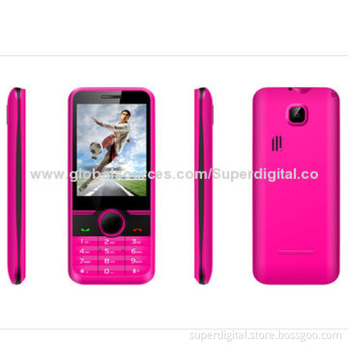 2.8-inch Dual-SIM Phones, Supports Bluetooth, Multimedia, Camera, TV, Java and Vibration Function